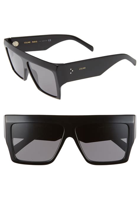 celine havana sunglasses|celine 60mm flat top sunglasses.